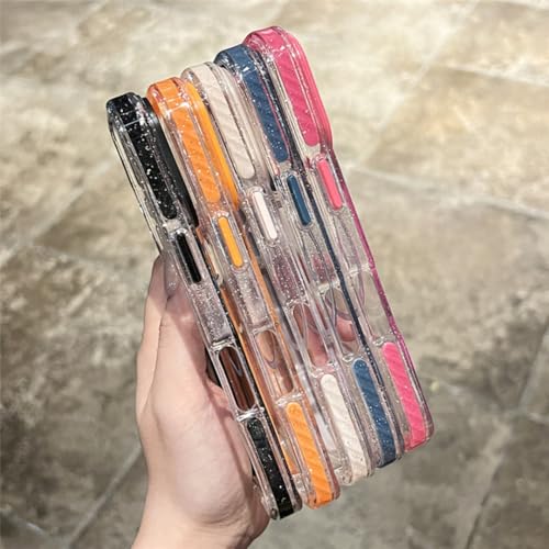 Coque iPhone 16 Pro Max Anti-Chute et Magnétique à Paillettes Bleues - 4