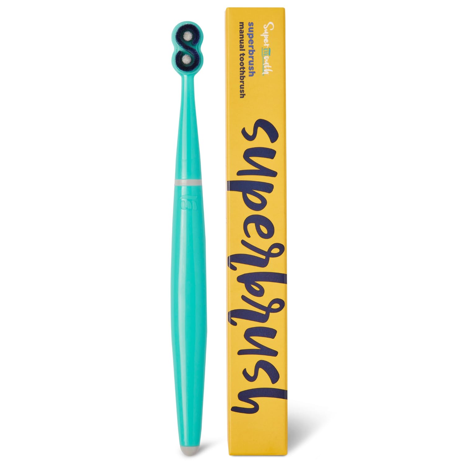 SuperMouth Cepillo de dientes manual SuperBrush: cerdas suaves que se ajustan a las curvas de los dientes para una limpieza profunda, eliminación de placa, dientes sensibles y cuidado de las encías