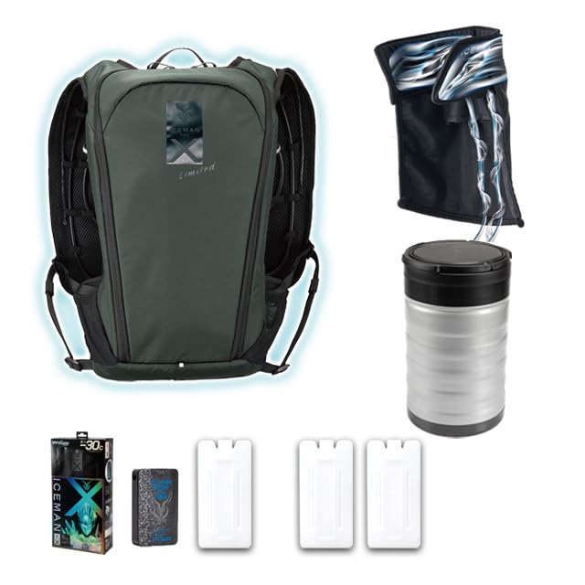 【美品】アイスマン　PRO-X2 カーキ　水冷ベスト 楽天市場】アイスマンベスト PRO-X2 全3色 (ブラック・アーミー