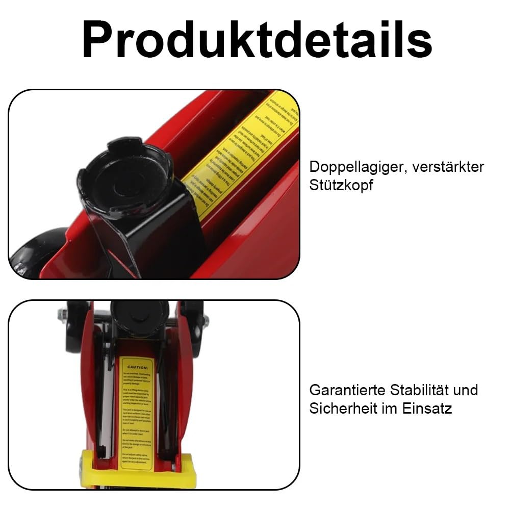 lewarek samochodowy Podnośnik hydrauliczny samochodowy 2T Podnośnik poziomy Zakres podnoszenia 140–300 mm Przenośny podnośnik wózkowy Zestaw podnośników nożycowych