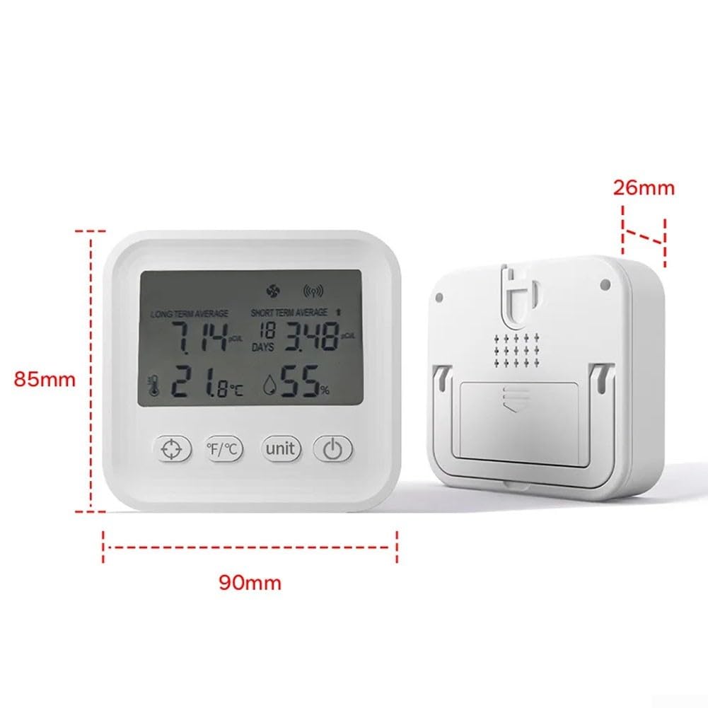 Mini monitor de aire portátil de radón, sensor esencial para control de aire interior