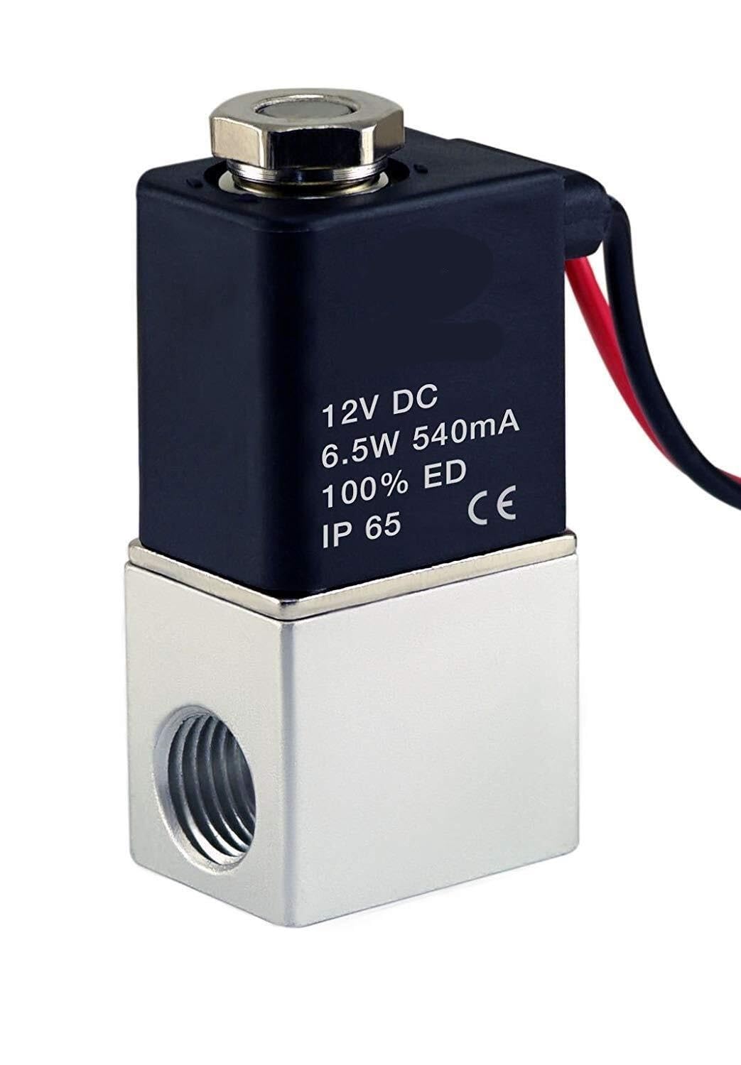 Électrovanne 12V DC 6.35 mm à réponse rapide pour contrôle d'eau