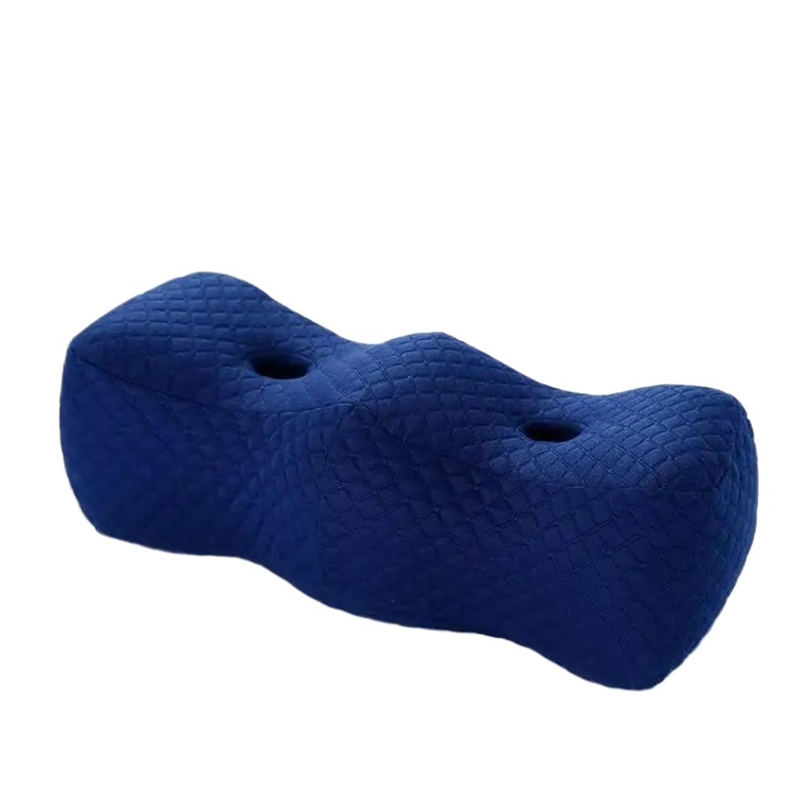 IKLAAQETBXPS Wave Shape Knee Leg Support Elevation Memory Foam Foot Rest Pillow Raiser(Dark blue)