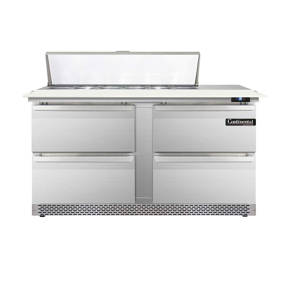 DL60-12C-FB-D Designer Line Sandwich Unit by Continental Refrigerator – Commercial Grade