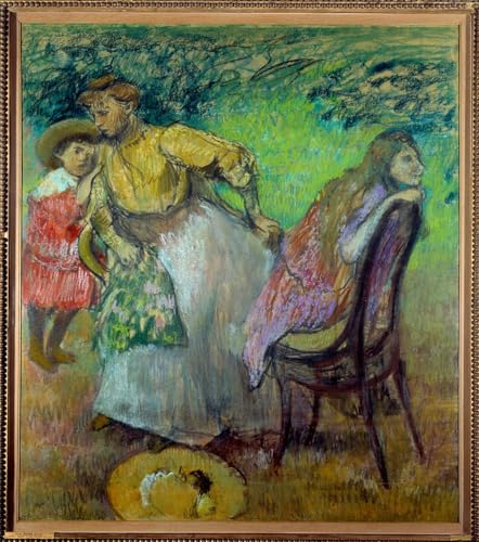 Peinture d'Edgar Degas Madame Rouart Toile Impression Salon 60x90cm