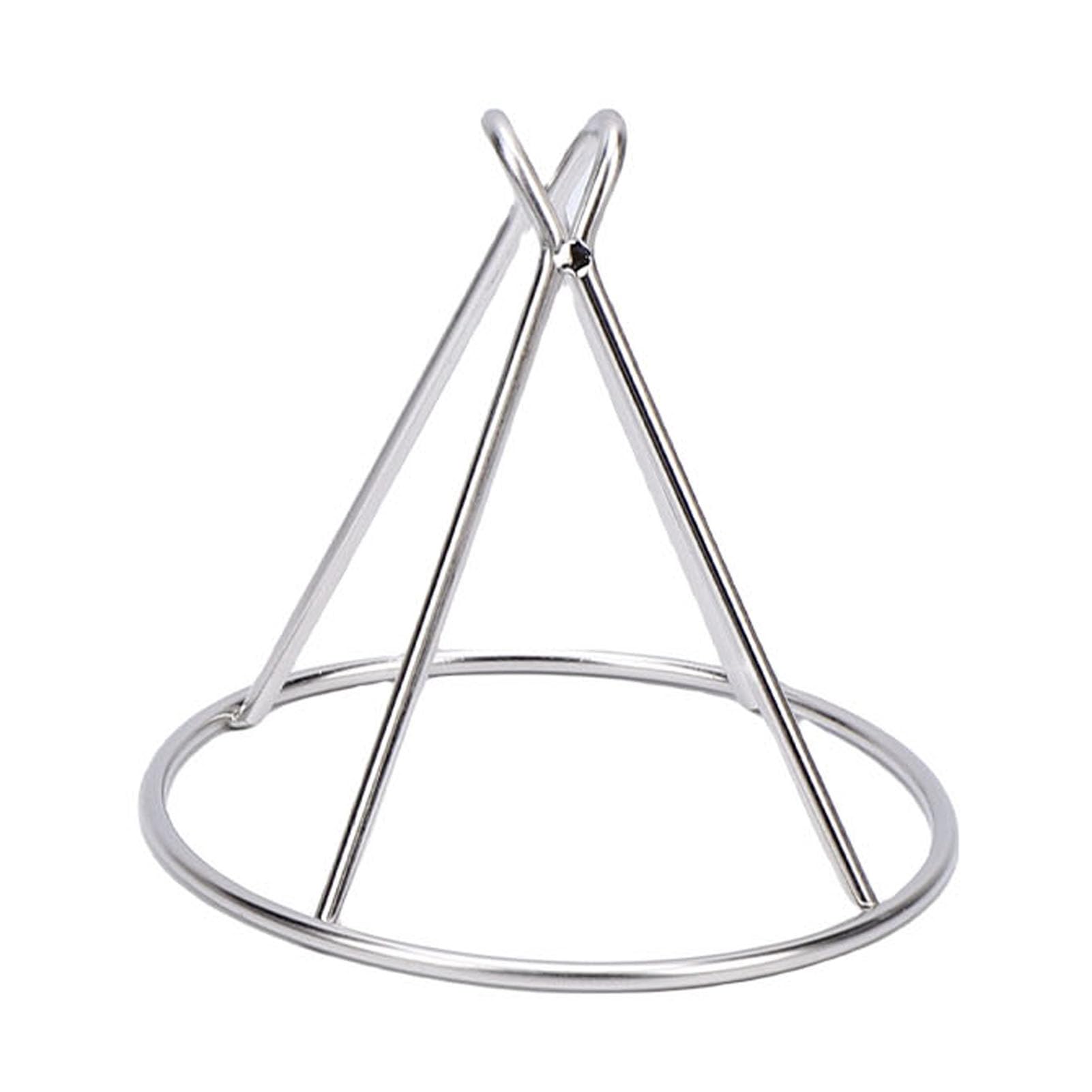 Sorandy Soporte para Cono, Soporte para Filtro de Cono de Acero Inoxidable con Asas, para Filtrado, Ideal para Jarabe de Arce y Aceite para Freír de Mayor Duración, 9,3 Pulgadas