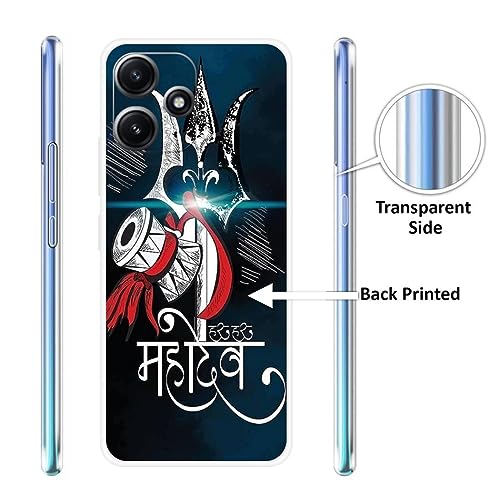 Image of Looy Mobile Cover for Xiaomi Redmi 12 5G Mobile Back Cover - Case for Xiaomi Redmi 12 5G Mobile Phone (Har Har Mahadev)