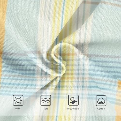 Breathable Girls' Panties Organic Underpants for Toddler Colorful Plaid in Sizes 2T,3T, 4T, 5T, 6Y and 8Y3