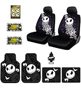 Yupbizauto New 10 Pieces Bundle Nightmare Before Christmas Jack Skellington Car Truck SUV Seat Co...