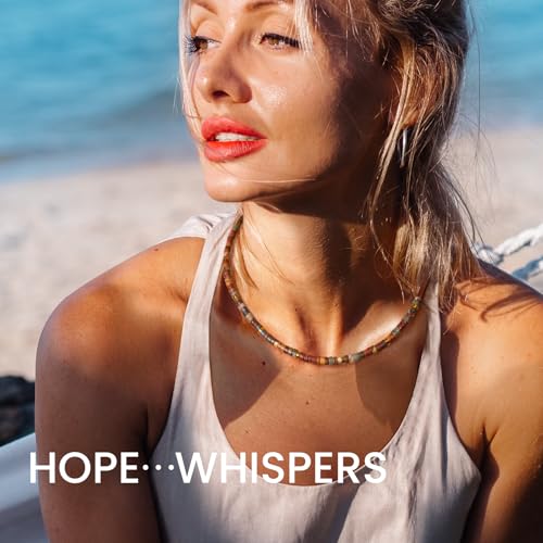 AGOT Beaded Gemstone Necklace for Women: Boho Bead Choker Natural Stone Necklaces - Handmade Jewelry for Summer Beach3