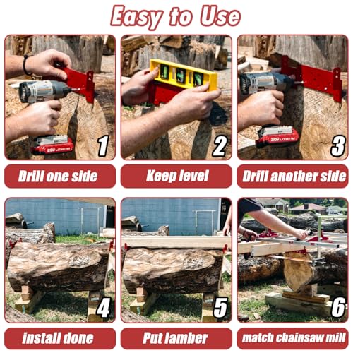 Zozen Chainsaw Mill with Lumber Guide Brackets