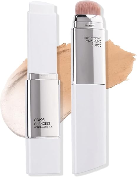 Erinde Fond de Teint Stick Change de Couleur, Fond de Teint avec Brosse Pratique, Texture Crème Fine et Confortable, Corrige le Teint et Unifie, Résultat Naturel Sans Effet Masque - 1