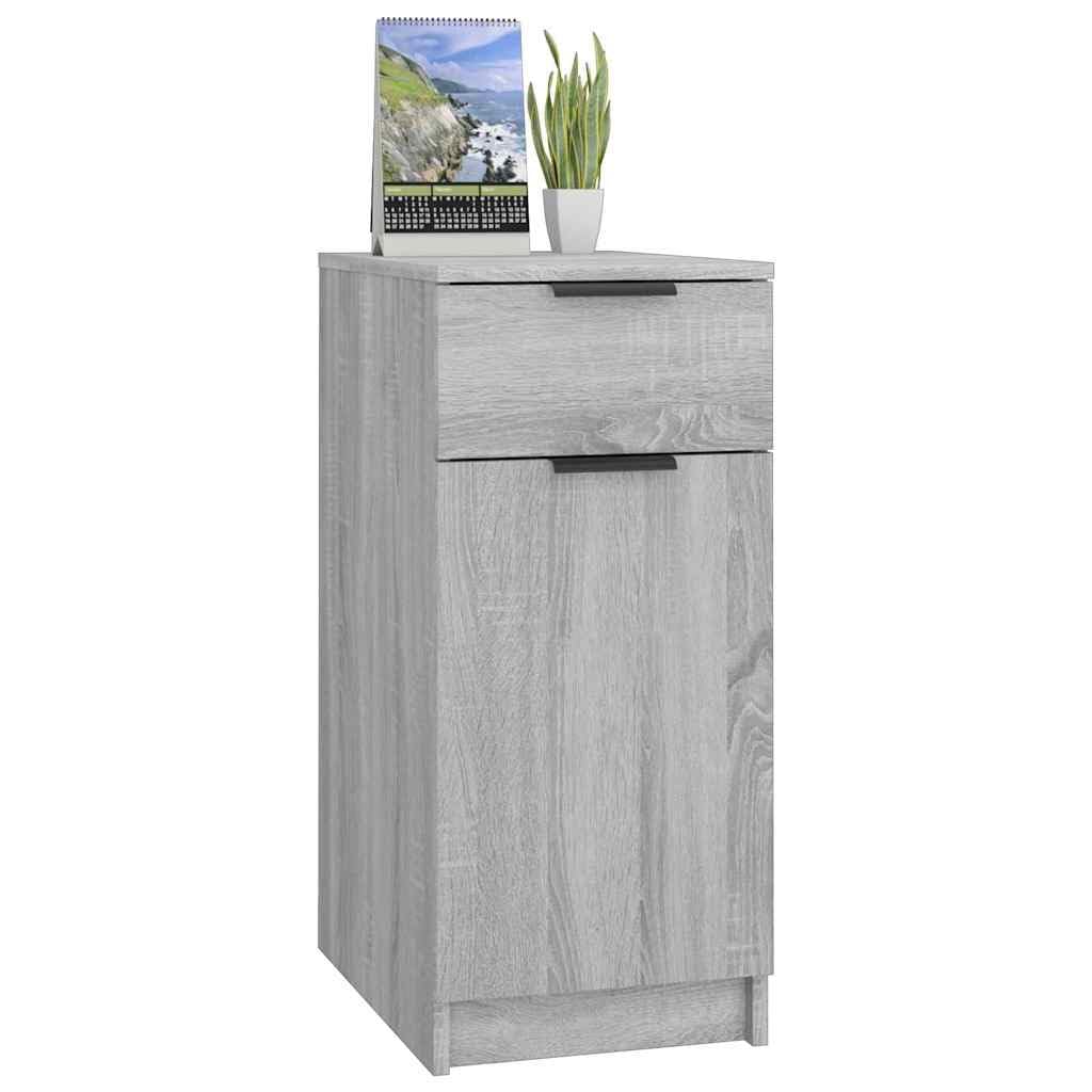 Armoire de Bureau Grise Sonoma 33,5 x 50 x 75 cm en Bois d'Ingénierie