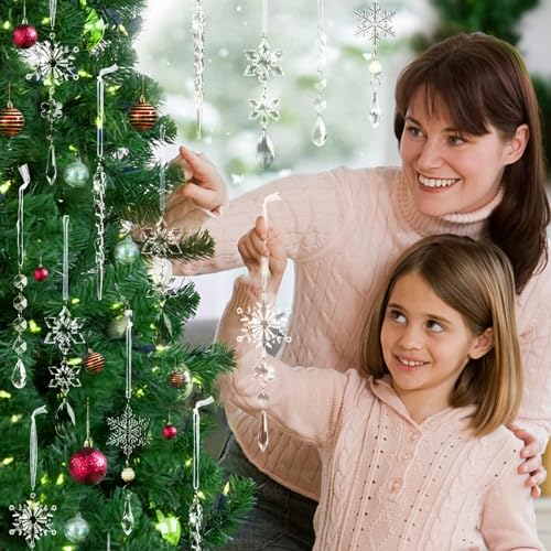 image for OuMuaMua 18pcs Christmas Tree Decoration Crystal Ornaments - Hanging A