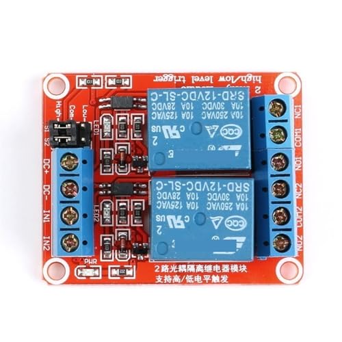 Placa escudo de relé 12V y 1 canal con soporte y aislamiento térmico 3