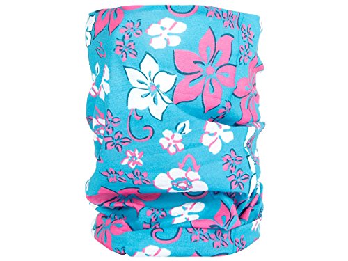 Alsino Multifunktionstuch Schlauchtuch Halstuch Multischal Multiscarf alle Farben, Variante wählen:MF-155 Blumen türkis rosa