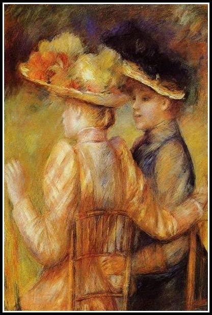 Amazon | 2人の女性 S ヘッズ ザ・ローグ 1903 絵画 ピエール