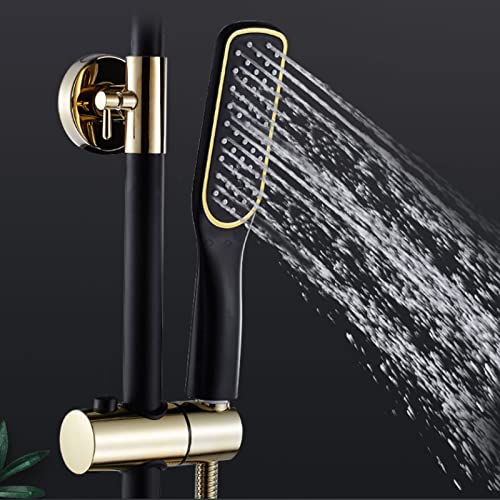 Ensemble de douche murale complet avec douchette et robinet de baignoire intégré
