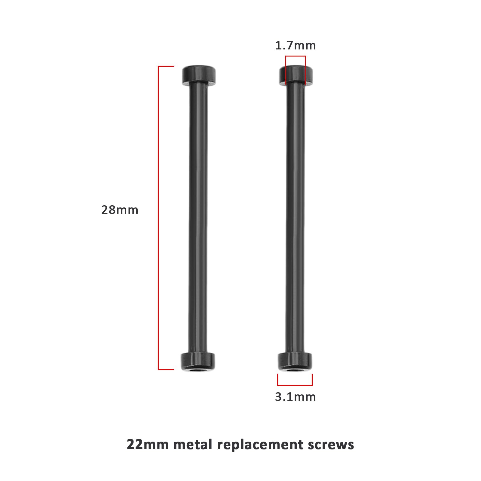 LT Easiyl 1Set Watch Band Lug Link Pins Repair Kit with 2x Metal Screw Rods 2x Screwdrivers Compatible with Garmin Fenix 7/7pro/6/6pro/5/5 Plus - Image 4