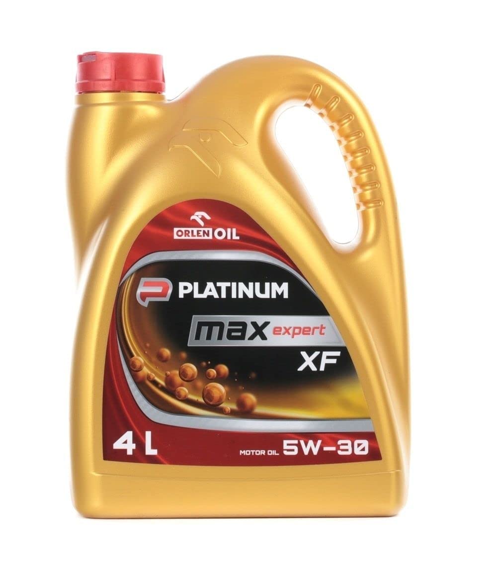 ORLEN Aceite de motor 5W-30 PLATINUM MaxExpert Aceite sintetico ACEA C2 API SM API CF XF 4L Compatible con PEUGEOT 208 I Hatchback CA, CC 2008 I A94, CU, TOYOTA AYGO WNB1, KGB1, KIA RIO III UB