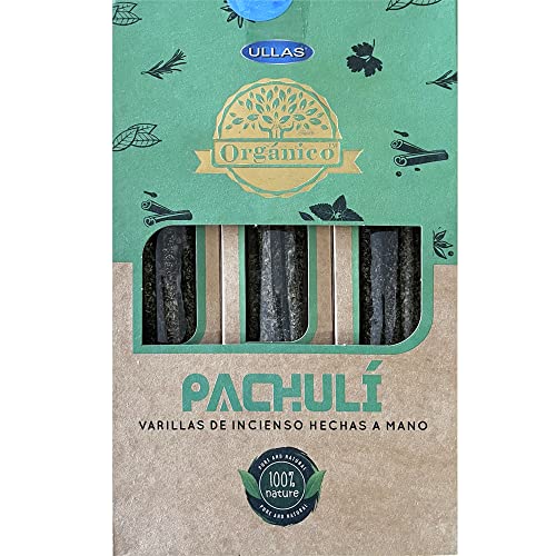 ULLAS Incienso Orgánico Pachuli 25g x 12 = 300g