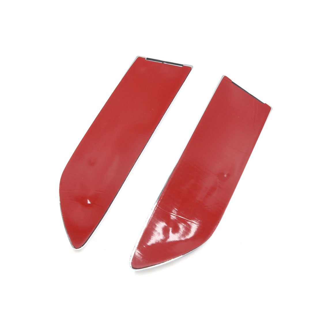 uxcell 2Pcs Plastic Aluminum Alloy Self Adhesive Air Flow Decorative Sticker for Car