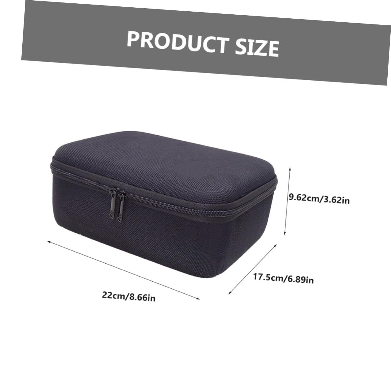Bolsa Negro Portátil para Cables de Datos de Gran Capacidad en Oxford