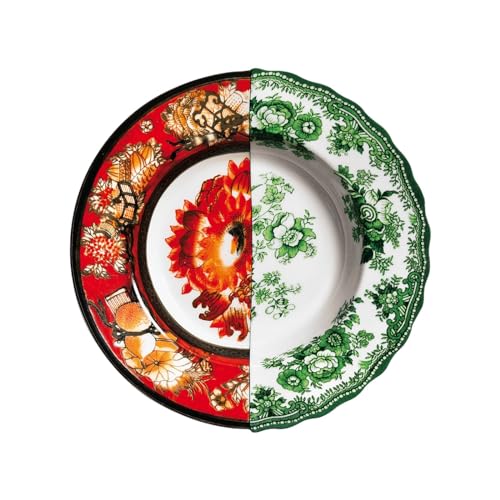 SELETTI Piatto Fondo in Porcellana Ø Cm.25,4 H.4,2 'Hybrid-Cecilia