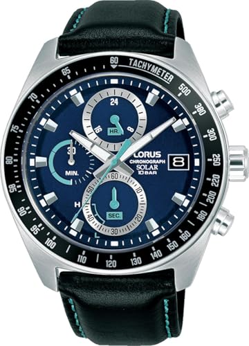 Chronographe homme 43mm précis à cadran noir