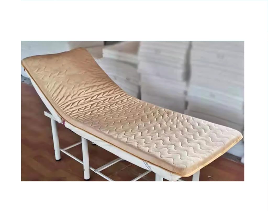 Camel T, 70 * 185 * 5 cm, nakładka na materac z pianki memory bez otworu oddechowego, grubość 5 cm, wygodna nakładka na materac do stołu do przedłużania rzęs z czterema paskami narożnymi i antypo