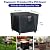 Topcover Fire Pit Cover, 38 inch Square Propane Gas Outdoor Fire Table Cover, Waterproof 600D Patio Large Firepits Furniture Cover - 38"" x 38""W x28""H, Black