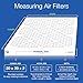 Nordic Pure 20x20x2 (19 1/2 x 19 1/2 x 1 3/4) Pleated MERV 10 Air Filters 3 Pack