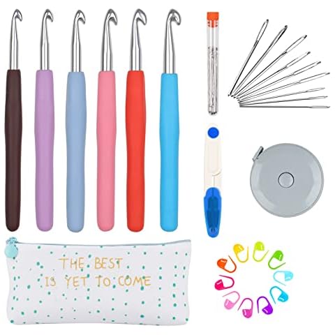Aeelike Large Size Crochet Hooks Set with Case Cover