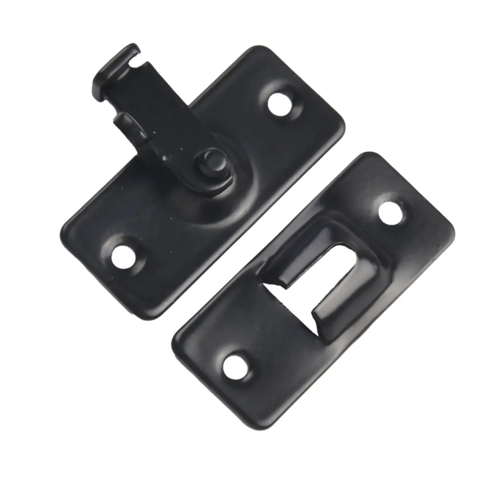 Dqzrtueca Black 2 Pcs Barn Latch Bolt 90 Degree Stainless Steel Silver For Sliding Gate Hardware