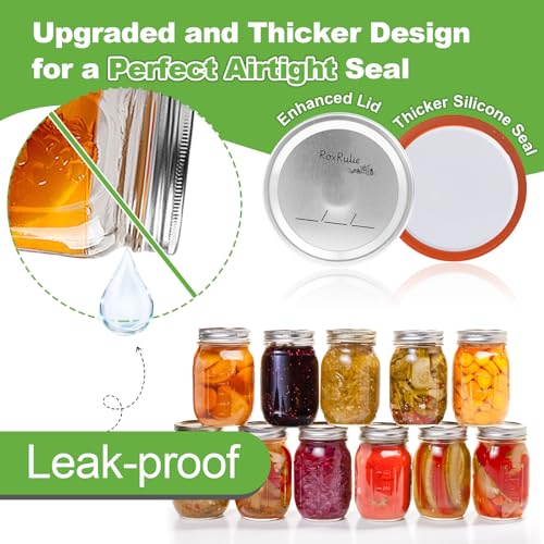 Roxrulie R8 116Pcs Canning Lids Wide Mouth thumb #2
