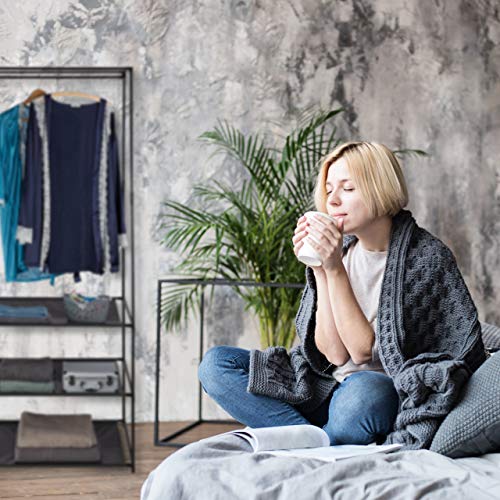 Relaxdays Clothes Stand, Shelves, Open & Foldable With Rail, Metal & Fabric Closet, 179.5x72x48 cm, Black - Image 3