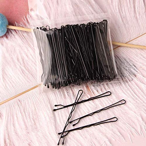 ayushicreationa Women’s Metal Hairpin Bun Hair Clips for Hair Styling Accessories Invisible Hair Pins Black Color Medium Size (100 Pcs) 3