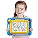 Magnetic Drawing Boards for Kids Erasable Colorful Kids Sketch Board for Writing Painting Sketching Large Size 16.5 Inch with a Bonus Color Doodle Sketch Pad Travel Size, Toy for Boys Girls Ages 3+