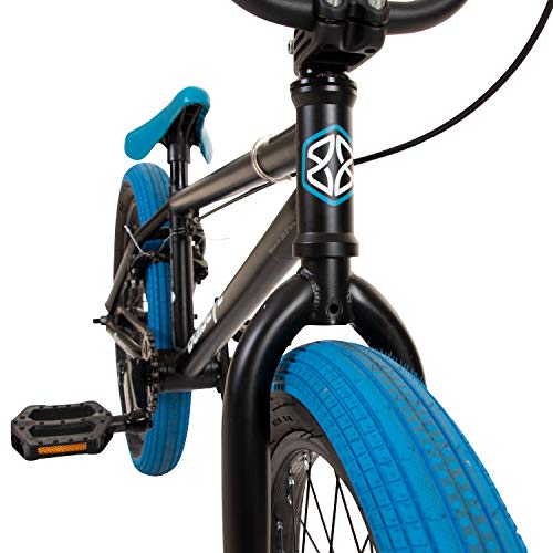 Bullseye Project 501 BMX für Mädchen Jungen 145 cm mit 2 Pegs und 360° Rotor, Einsteiger Fahrrad 20 Zoll Kinder Jugendliche Unisex mit Bremsen – Bild 5