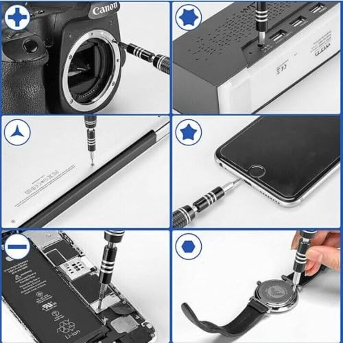 Image of 117 in 1 chrome vanadium steel precision screwdriver, suitable for Macbooks, computers, laptops iPhone、PS4 PS5、Xbox、 Repair kits for switches, glasses, watches, doorbells, electronics, etc
