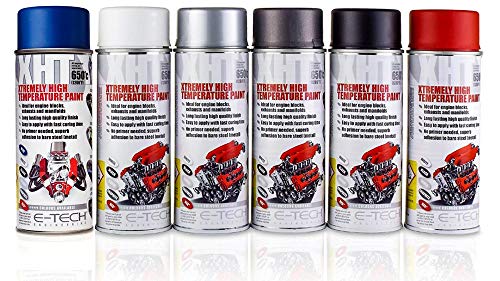 MP Essentials Coat, Protect & Enhance XHT Xtremely hoge temperatuur verf (tot 650c) voor motorblokken, uitlaten en spruitstuk (wit)