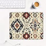 Tappetino Mouse 36 x 30 cm, Mouse Pad in Gomma Naturale, Base Antiscivolo e Superficie Idrorepellente, Scorrimento Fluido per Computer Desktop, Notebook e Gaming - Terracotta & Retro XS#42