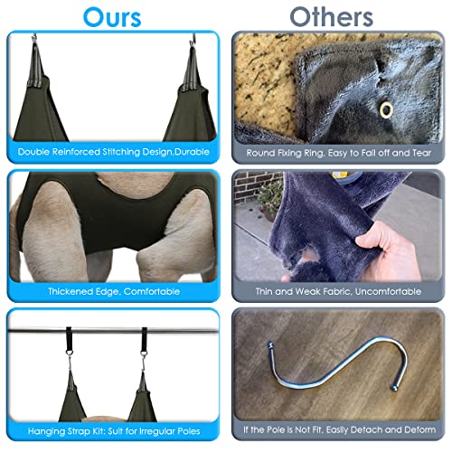 APzek Dog Grooming Hammock Harness, Pet Hammock Helper for Dogs Cats