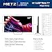 METZ Blue Roku TV, QLED 4K Smart TV 55 Zoll, 139cm, Fernseher mit Blendfreier Bildschirm, Dolby Vision, HDR10, HLG, DTS Studio, Triple Tuner DVB-T/T2/C/S/S2, WLAN, LAN, HDMI, USB, 55MQE7011