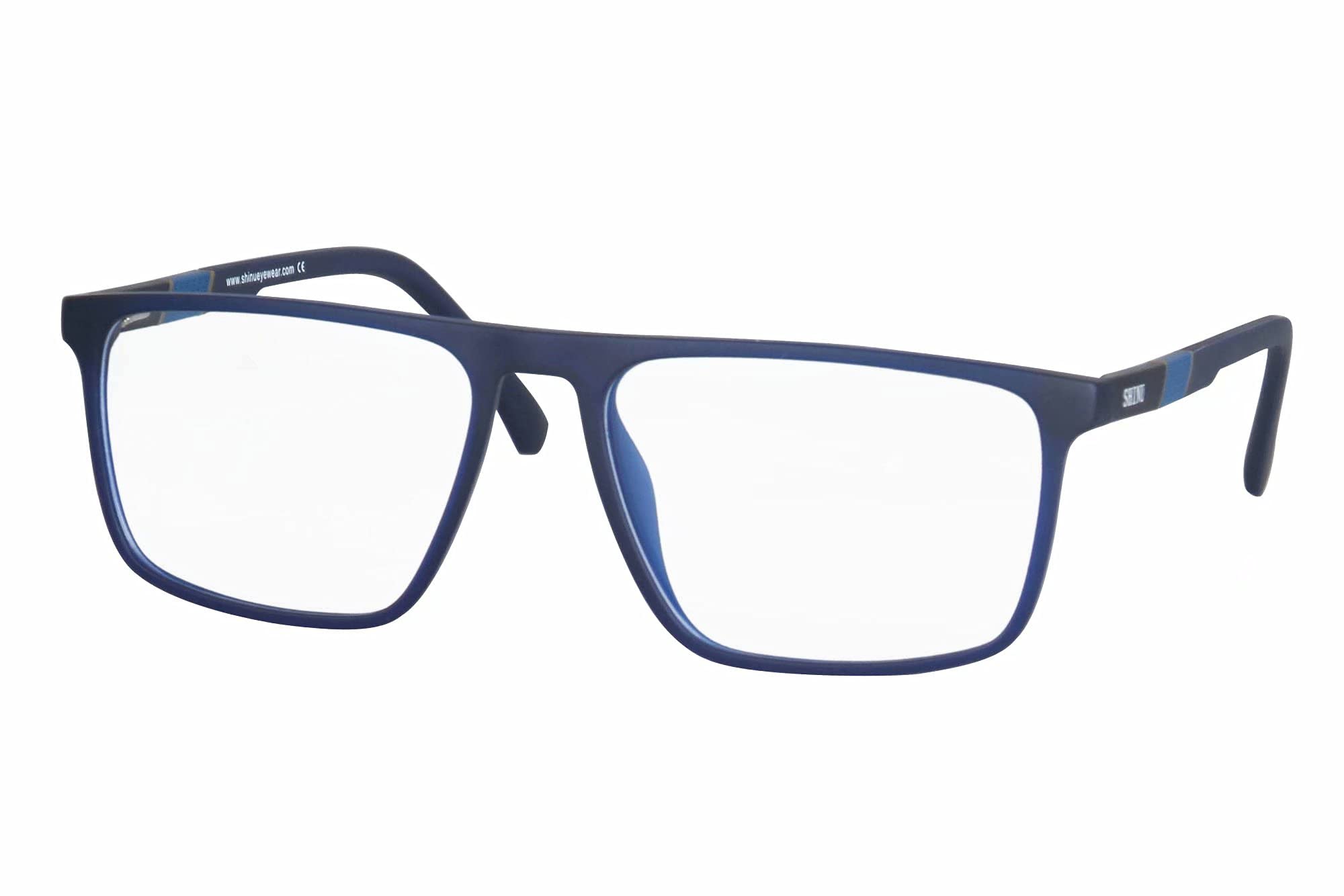 SHINU Okulary blokujące niebieskie światło kobiety mężczyźni lekkie okulary TR90 niebieskie światło okulary komputerowe - ANB051, Anb051 C2, przezroczysty szary, M