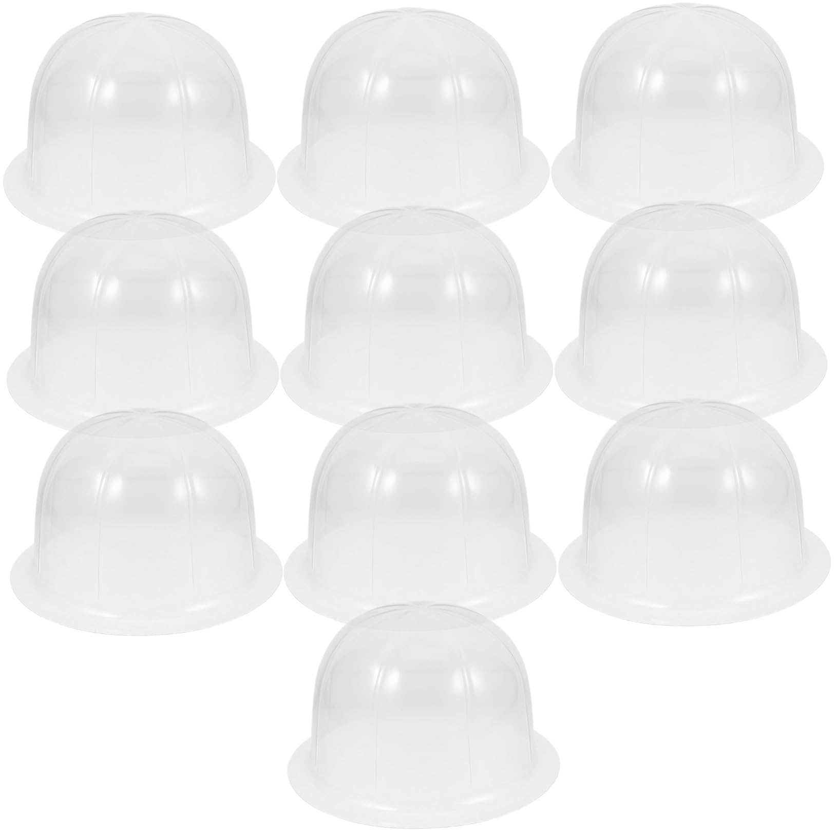 PRETYZOOM 10pcs Transparent Hat Holder Box Hat Holder for Retail Store Display Cap Form Baseball Rack Safety Insert Cap Storage Box Wig Stand Travel Storage