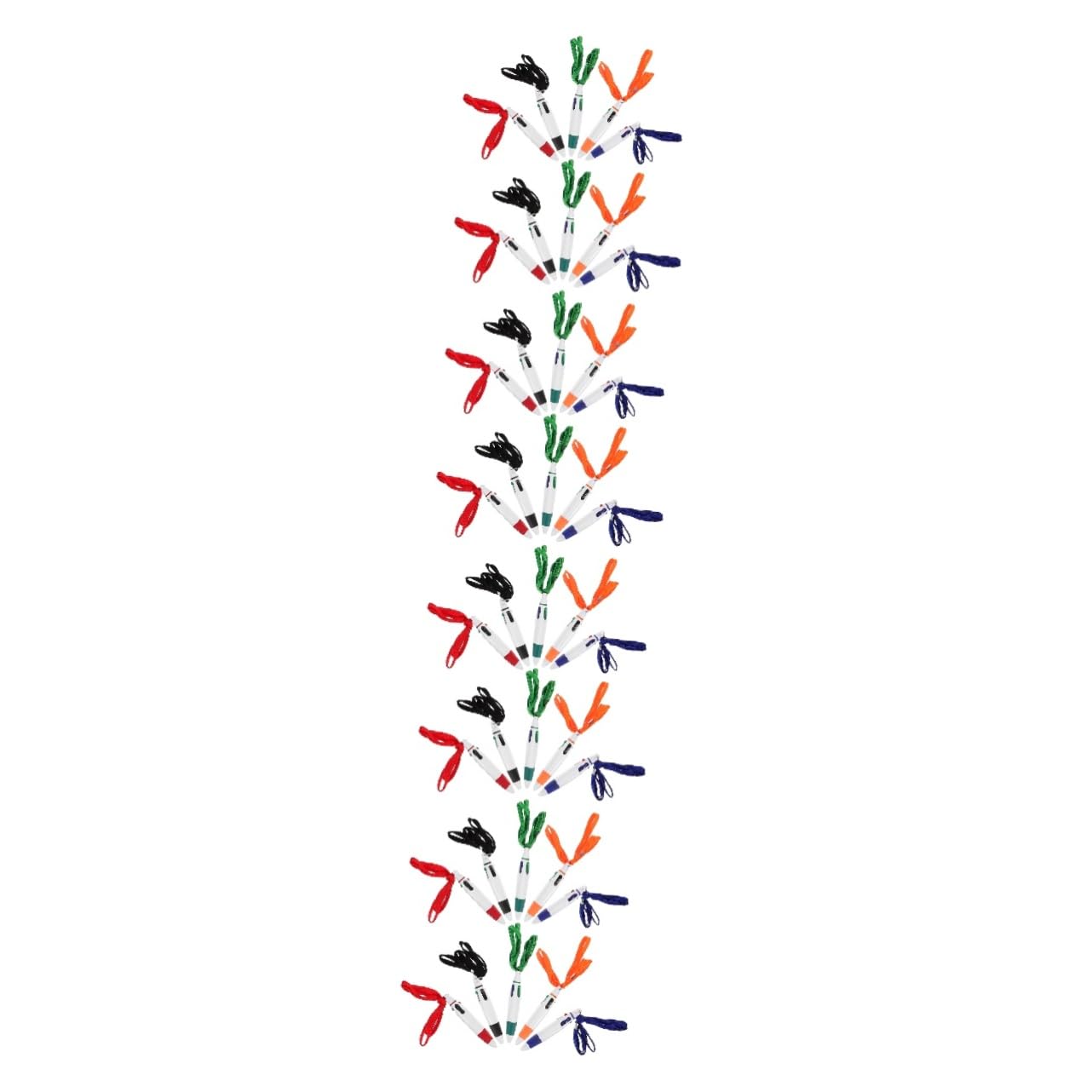 SHINEOFI 40pezzi Penne Multicolori Lanyard Penne Retrattili Per Studenti e Cancelleria Note e Marcature