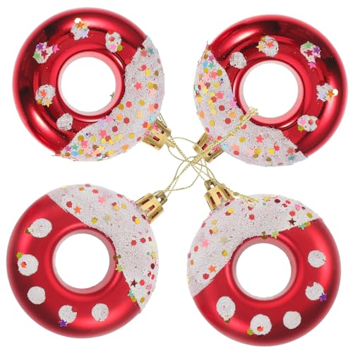 Decoración navideña de donut en set de 12 piezas ideal para regalar 3