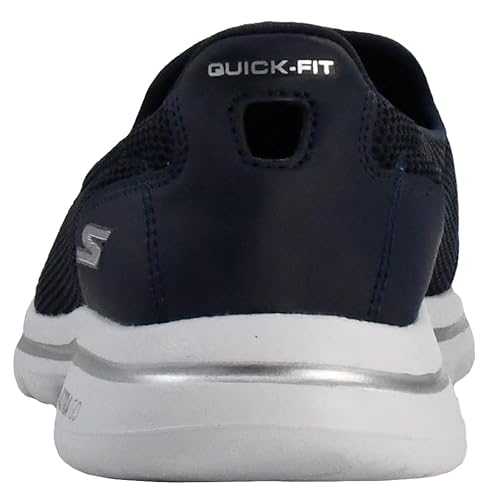 Skechers Women's Go Walk 5 Sneaker, Navy/White, 5 Wide