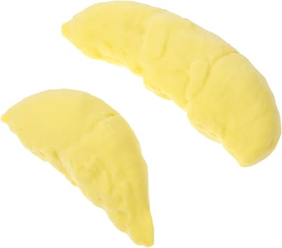 STOBAZA Artificial Durian Pulp Model 2pcs Fruit Model Simulated Durian Fake Fruit Decor Lifelike